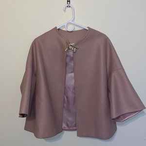 F Pink Coat with Pin